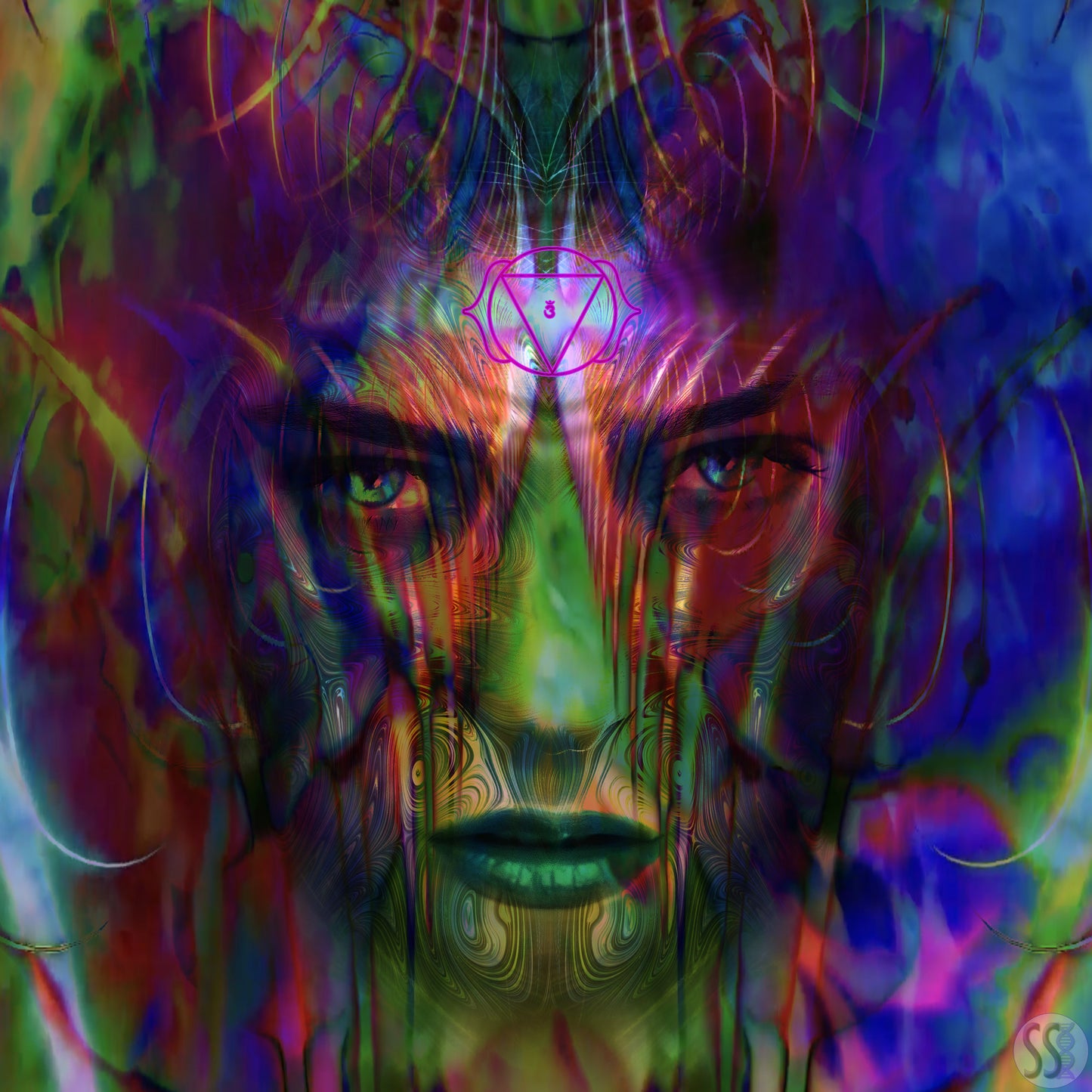 Ajna Power Glass Print